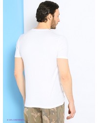 Мужская белая футболка от Trussardi