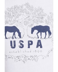 Мужская белая футболка от U.S. Polo Assn.