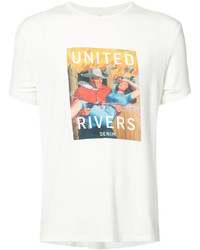 Мужская белая футболка от United Rivers