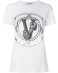Женская белая футболка от Versace