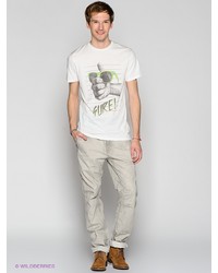 Мужская белая футболка от Volcom