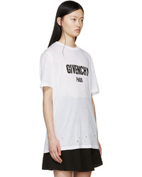 Женская белая футболка от Givenchy