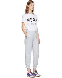 Женская белая футболка от MSGM