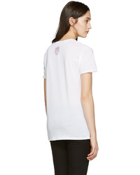 Женская белая футболка от Alexander McQueen