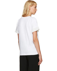 Женская белая футболка от Mother of Pearl