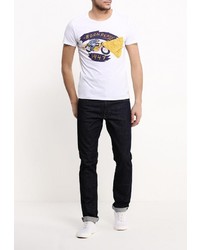 Мужская белая футболка от Wrangler