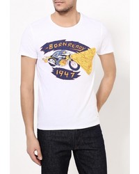 Мужская белая футболка от Wrangler