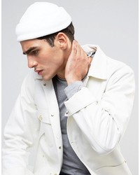 Мужская белая шапка от Asos