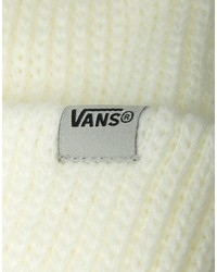 Женская белая шапка от Vans