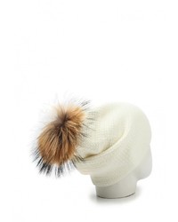 Женская белая шапка от Ferz