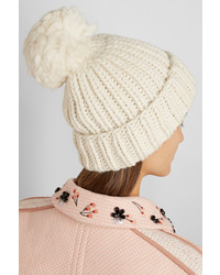 Женская белая шапка от Eugenia Kim