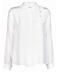 Белая шелковая блуза на пуговицах от Levi's