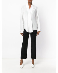 Белая шелковая блузка от Haider Ackermann