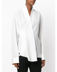Белая шелковая блузка от Haider Ackermann