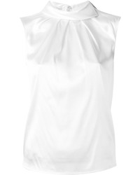 Белая шелковая блузка от Armani Collezioni