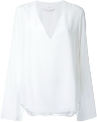 Белая шелковая блузка от Chloé