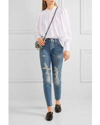 Белая шелковая блузка от Frame