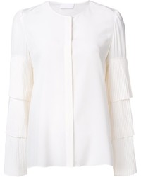 Белая шелковая блузка от Co