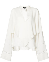 Белая шелковая блузка от Derek Lam
