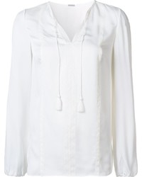 Белая шелковая блузка от Elie Tahari