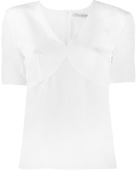 Белая шелковая блузка от Emilia Wickstead