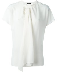 Белая шелковая блузка от Etro