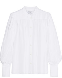 Белая шелковая блузка от Frame
