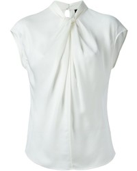 Белая шелковая блузка от Giorgio Armani