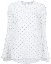 Белая шелковая блузка от Givenchy