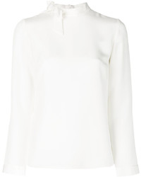 Белая шелковая блузка от Goat