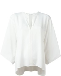 Белая шелковая блузка от Helmut Lang