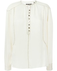 Белая шелковая блузка от Isabel Marant