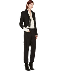 Белая шелковая блузка от Haider Ackermann