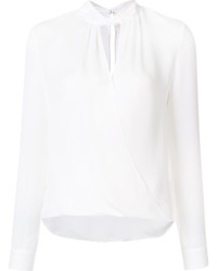 Белая шелковая блузка от L'Agence