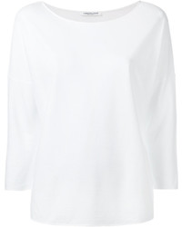 Белая шелковая блузка от Lamberto Losani