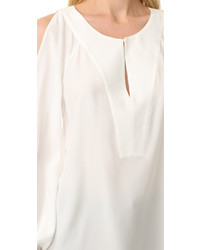Белая шелковая блузка от Barbara Bui