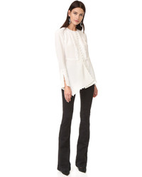 Белая шелковая блузка от Derek Lam