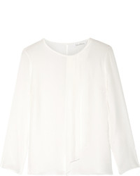 Белая шелковая блузка от Max Mara
