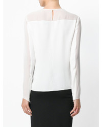 Белая шелковая блузка от Tom Ford