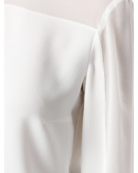 Белая шелковая блузка от Tom Ford