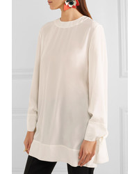 Белая шелковая блузка от Marni