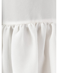 Белая шелковая блузка от Fendi