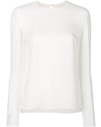 Белая шелковая блузка от Tom Ford