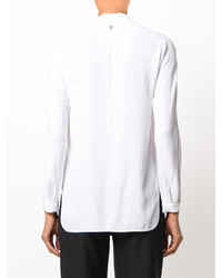 Белая шелковая блузка от Dondup