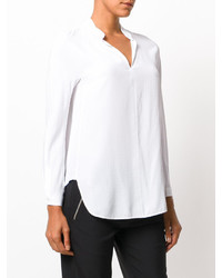 Белая шелковая блузка от Dondup