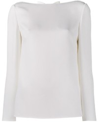 Белая шелковая блузка от Valentino