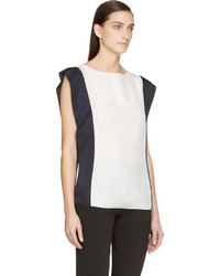 Белая шелковая блузка от Lanvin