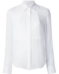 Женская белая шелковая классическая рубашка от Alexander Wang