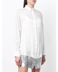 Женская белая шелковая классическая рубашка от IRO