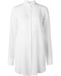 Женская белая шелковая классическая рубашка от Givenchy